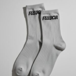 Chaussette personnalisée grise